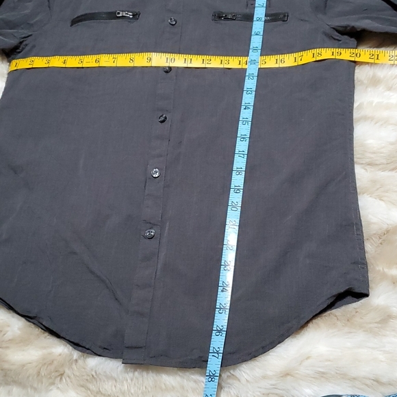 Men's long sleeve gray shirt - Picture 4 of 6